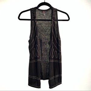 Dex Black Chained Vest